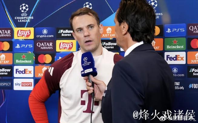 诺伊尔欧冠贡献10次失误致丢球，拜仁生涯占4成